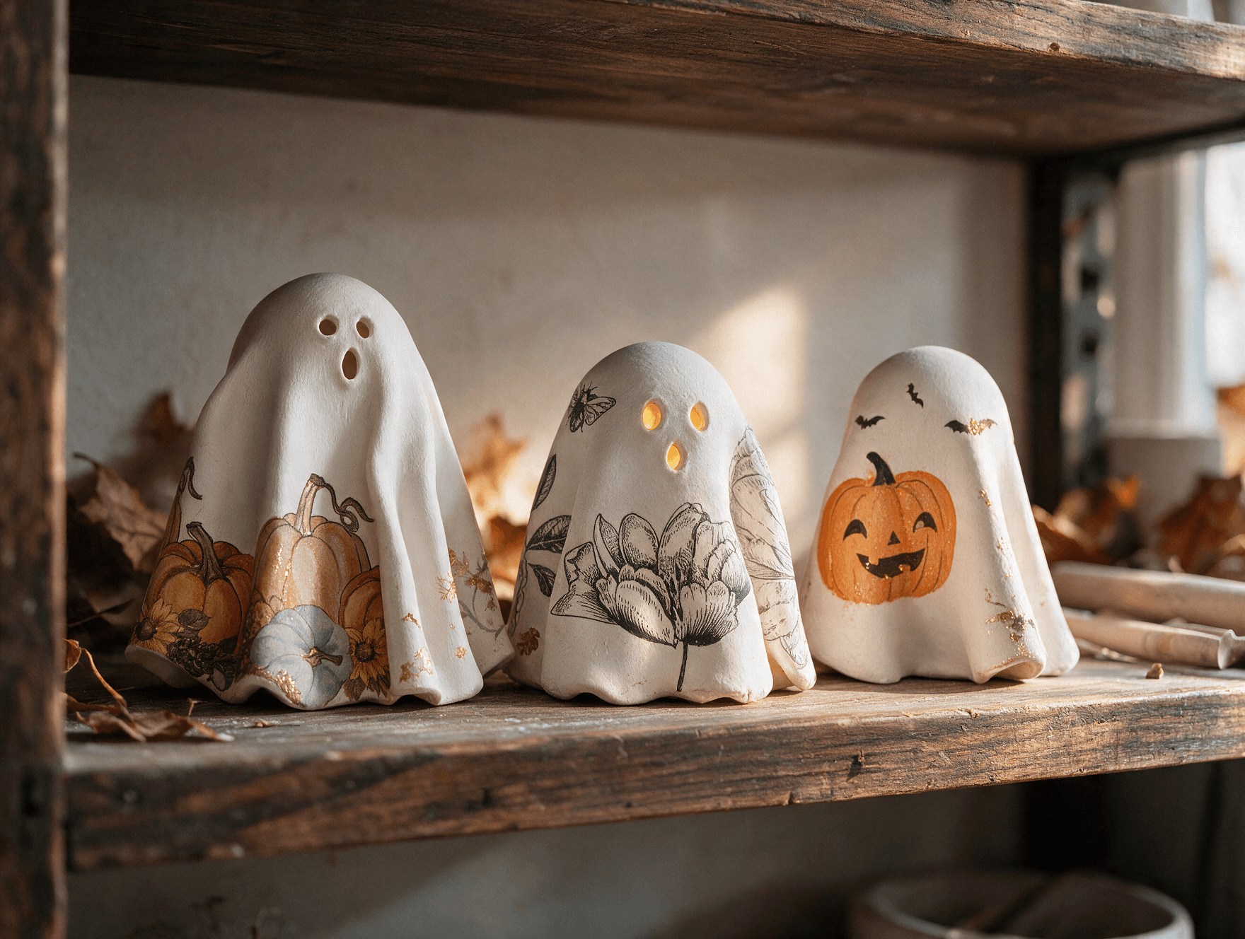 Unleash Your Inner Artist This Fall: Clay Ghosts & Pumpkin Still Life (Grades 5–8)